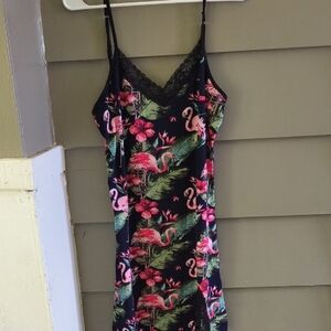 Victoria Navy and Pink Chemise Intimates Sleepwear